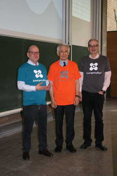 20180427_Innovation Day 2018_092.JPG - Richard J. Weinmann (COREVAS GmbH & Co. KG), Prof. Dr.-Ing. Jürgen Becker, Prof. Dr. rer. nat. Wilhelm Stork, v. l. n. r.